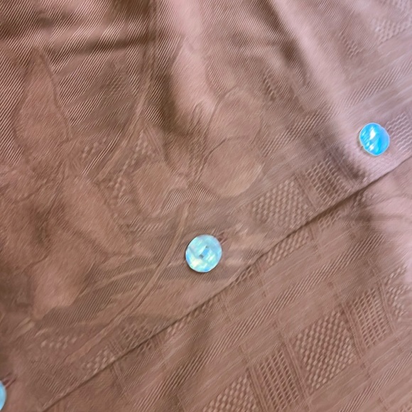 Gold tri mountain shirt, size 3XL, real silk - Picture 2 of 6